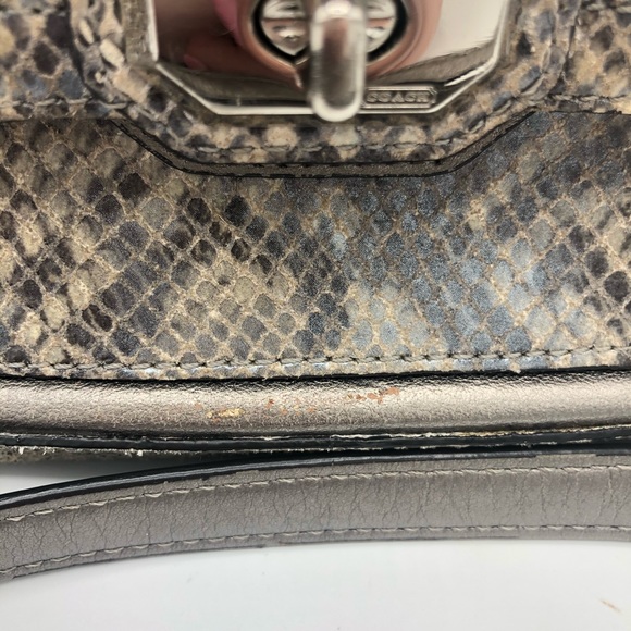 Coach Snakeskin Print Crossbody Purse - Picture 7 of 8